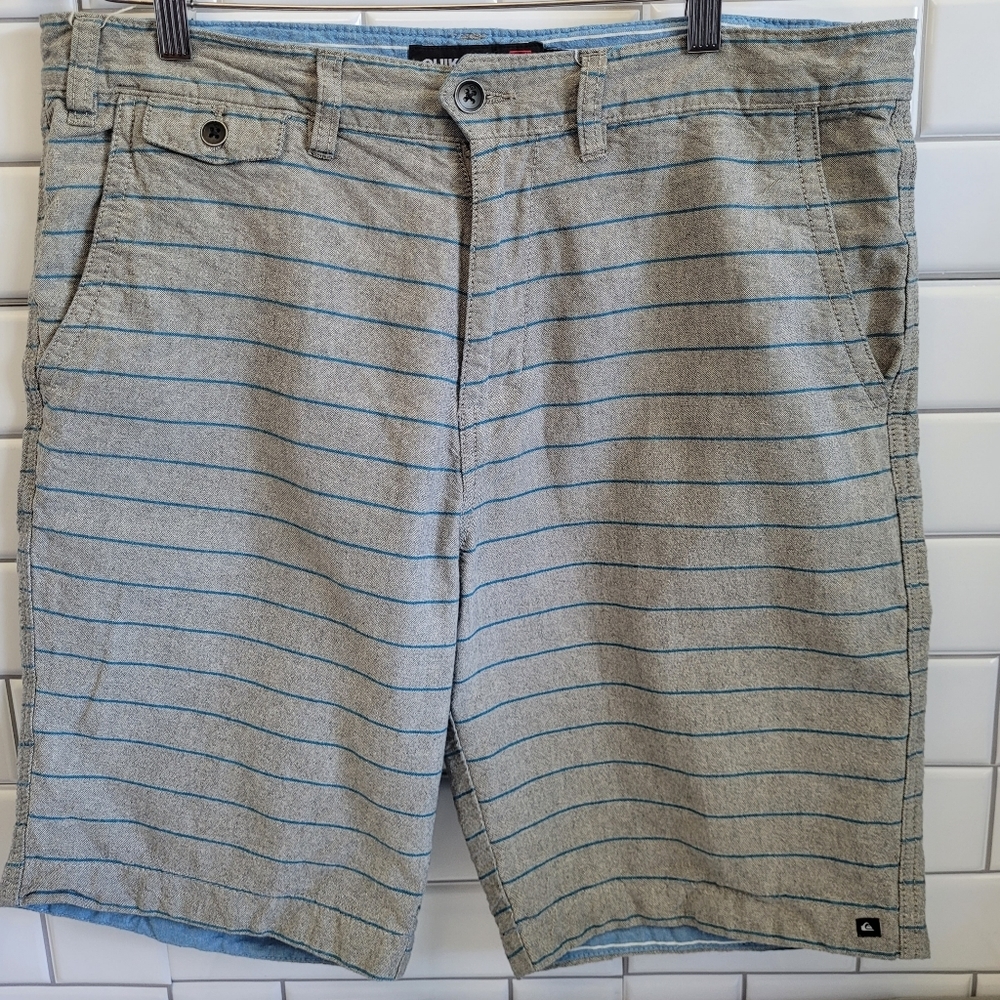 QUICK SILVER  Gray Blue Pinstripe  